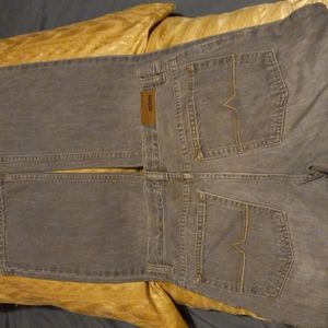 EUC Urban Pipeline Jeans, Gray, 16R=30"W, w/elastic extender/tightner, 38"L